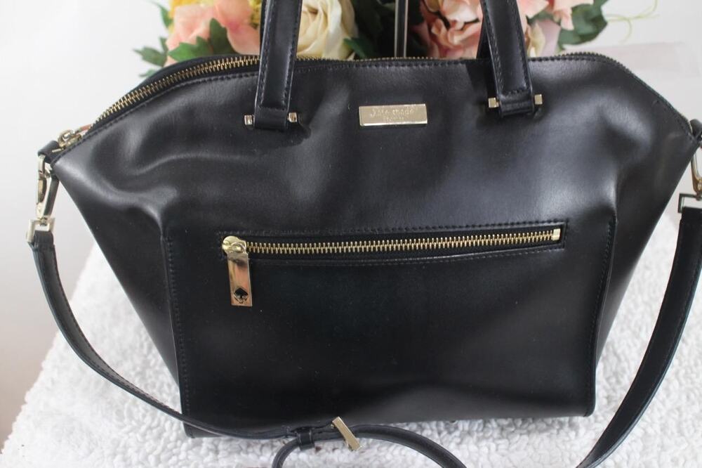 Kate Spade Parliament Square Exotic Savannah Satchel IN BLACK PURSE (p3000